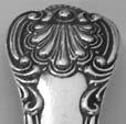 Edwardian silver Kings pattern teaspoon,
