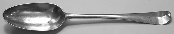 63. George III silver Hanoverian pattern tablespoon, London