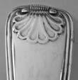 Victorian silver Fiddle, Thread & Shell pattern tea caddy