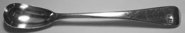 Hanoverian pattern teaspoon, London c.