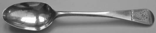 Irish silver Old English pattern teaspoon,