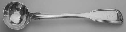 134. Victorian silver Fiddle &Thread pattern