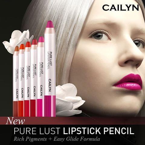 PURE LUST LIPSTICK PENCIL Long-lasting, high-impact lip color with velvety matte finish! CAILYN Pure Lust Lipstick Pencil is a silky smooth lipstick in pencil form for convenient application.