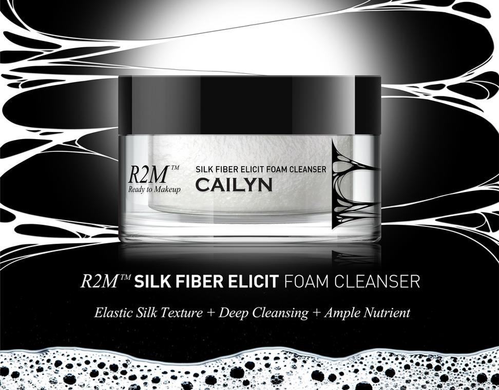 R2M SILK FIBER ELICIT FOAM CLEANSER Create perfect makeup with a flawlessly clean canvas.