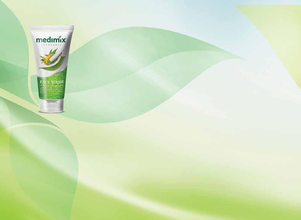 FREE FROM S O A P PA R A B E N 150ml Medimix Ayurvedic Face Wash for pimple free, soft and glowing skin everyday Battles environmental toxins all day, offering deep natural care and