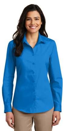 Budgetfriendly and durable, these virtually carefree shirts feature an Easy Care blend and finish.