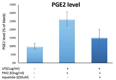 5 and its major harmful component PAH, especially benzo[a]pyrene increase PGE2 production through COX2 induction and show a sign of