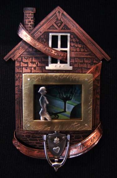 Home is Where The Art Is - Wall Piece copper,
