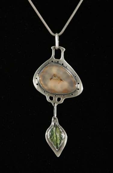 Speak To Me - Necklace silver, agate,