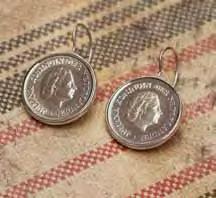 coin earrings $39.