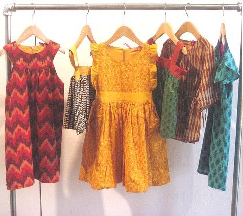 ODE Homebase: Clark, NJ DESIGNER: Rupa Motwani Sizes: 2 to 8 years; Wholesale prices: $17-$41 Motwani employs age-old Indian printing and weaving techniques while keeping the shapes of her dresses,