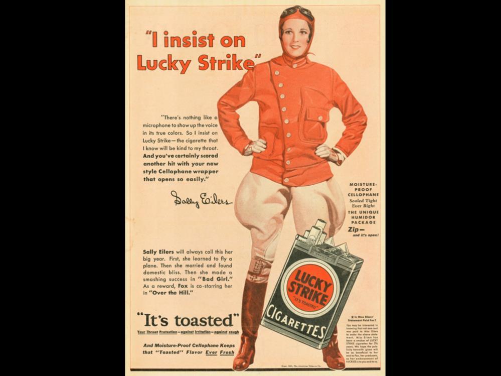 Date: 1931 Brand: Lucky Strike Manufacturer: The American Tobacco Co.