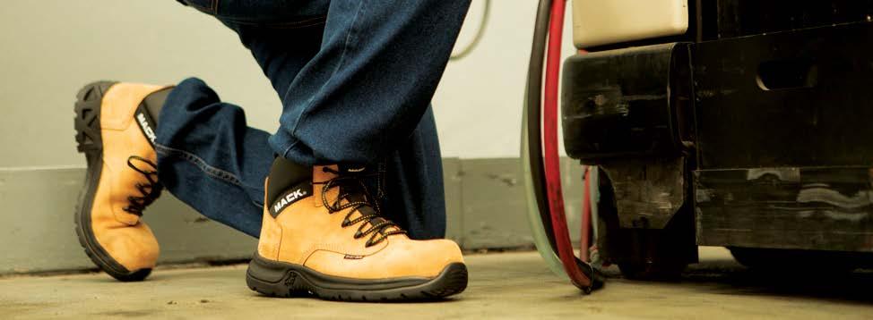 CHOOSING THE CORRECT SAFETY FOOTWEAR SLIPS SAFETY SOLUTION Uneven surfaces: Choose a sole such as the Mack ADAPT sole unit - which is designed to maimise adaption to uneven terrain to maintain