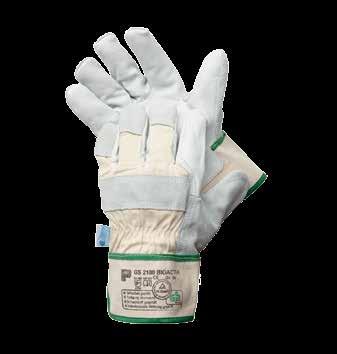 SAFETY GLOVES TÜV-inspected safety gloves with QS quality seal and antimicrobial inner lining.
