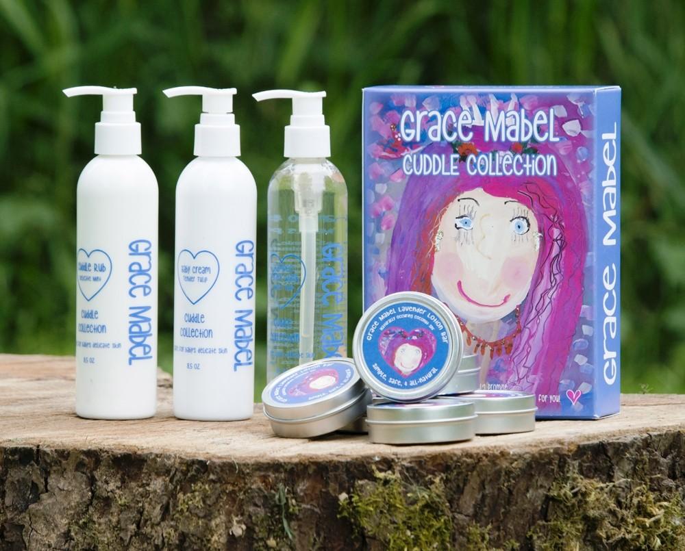Naturally SOOTHING products to introduce to your darling Baby! ALL Grace Mabel Products are Hypoallergenic; Earth-Friendly, 100% Biodegradable, and 100% Recyclable.