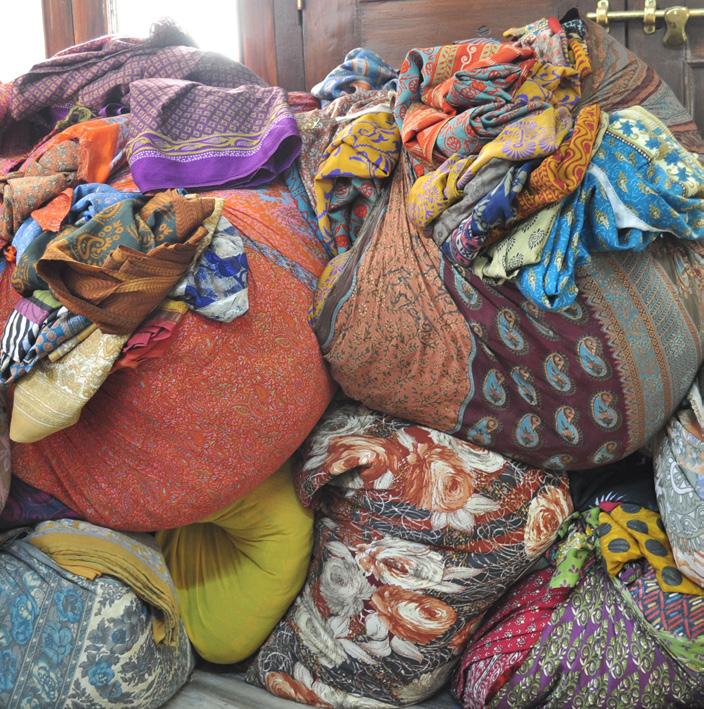 You can buy saree fabric by exchanging an item you have, but no longer want or need.