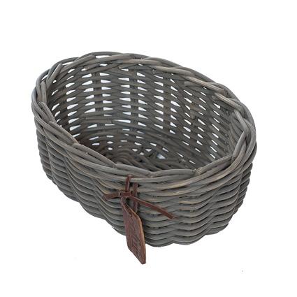 Laundry basket, dark grey