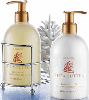 HIGHLIGHT OF THE MONTH Shea Butter SHEA BUTTER HAND CARE DUO The miracle of Shea Butter helps restore and enhance moisture, delivering a touch of luxury to your skin.