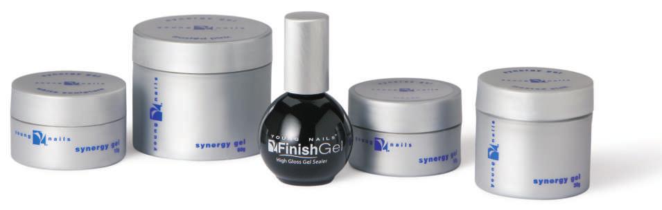 Synergy Gel Young Nails Synergy Gel System is both technically advanced and easy to use.