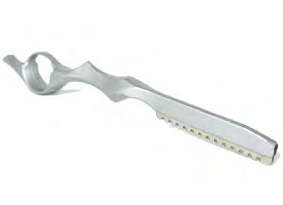 SHAPER BLADES (VT303B) DYE-CASTED IRON ERGONOMIC DESIGN FOR HANDLING AND COMFORT BLADE (VT303B) CAN BE FOUND ON PAGE 23 SWIVEL HANDLE HAIR TRIM