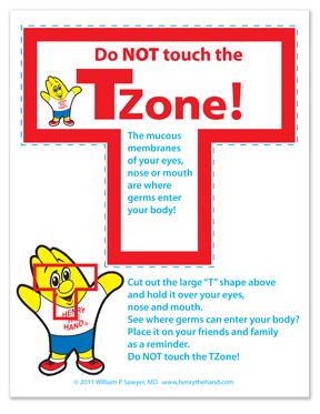 Hands off the T Zone Germs can t hurt you unless they get inside of you!