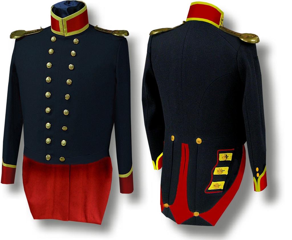 1847 Enlisted Mounted Artillery Dress Coat Page 19 Light or Mounted Artillery men gained Dress Coats by the mid 1840s probably in 1847.