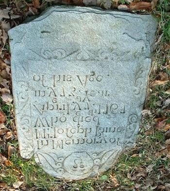 Gershom Bartlett (1723-1798) was a native of Bolton but carved hundreds of stones for burying grounds throughout eastern Connecticut. He is represented by 6 works in the Columbia graveyard.