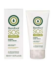 BARRIER HAND CREAM Deeply moisturising with Shea Butter to form a protective barrier, Macadamia, Sunflower & Jojoba Oils to restore damaged