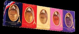 All these perfumes are made in France with the best perfume ingredients. Total contains 42.5 ml. US$ 29 15.