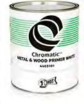 A coarser pigment par ticle offers the system greater tooth than PBOW Block Out White. Metal and Wood primer sands easily.