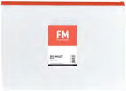 FM Data Wallet Zippered Clear 0.