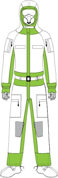 undergarment, seen in Figure 7. The EFRACU-CBUG design was also intended to be a continuous use garment, worn instead of the ACU.
