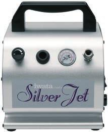 IS-50 Silver Jet Code IS 50 DE The Silver Jet compressor proves ideal for the occasional and professional artist doing low PSI airbrush applications. It s compact, reliable and quiet.