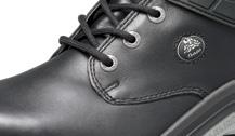 The rubber outsole has a wider and deeper profile and is