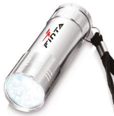 11801200 LEONIS Torch Bright white 9 LED torch with wrist strap
