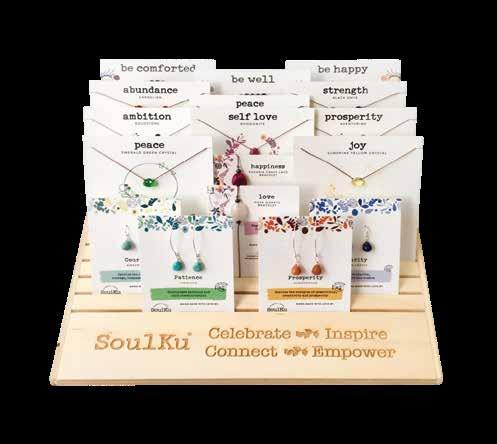 SMALL COUNTER TOP DISPLAY SoulKu offers this handcrafted wooden display (10 L x 12 W x 5.25 H) for $24. We include one FREE necklace or earrings to offset cost.