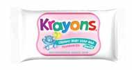 Krayons Aqueous Cream KY38 KY72 KY38 Aqueous Cream 16001374036573 6001374036576 6001374036569 300ml 24 6 4 KY72 Aqueous Cream 16001374045773 6001374045776 6001374045769 500ml 24 6 4 Krayons Baby Soap