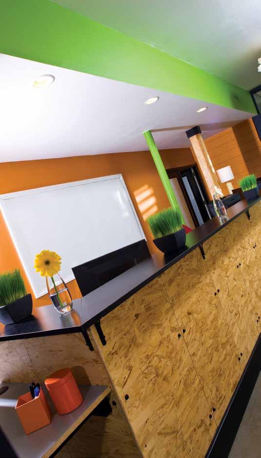 Visitors to Golden Communications, Inc. s office are met with orange walls, which he says were chosen to represent Orange County.