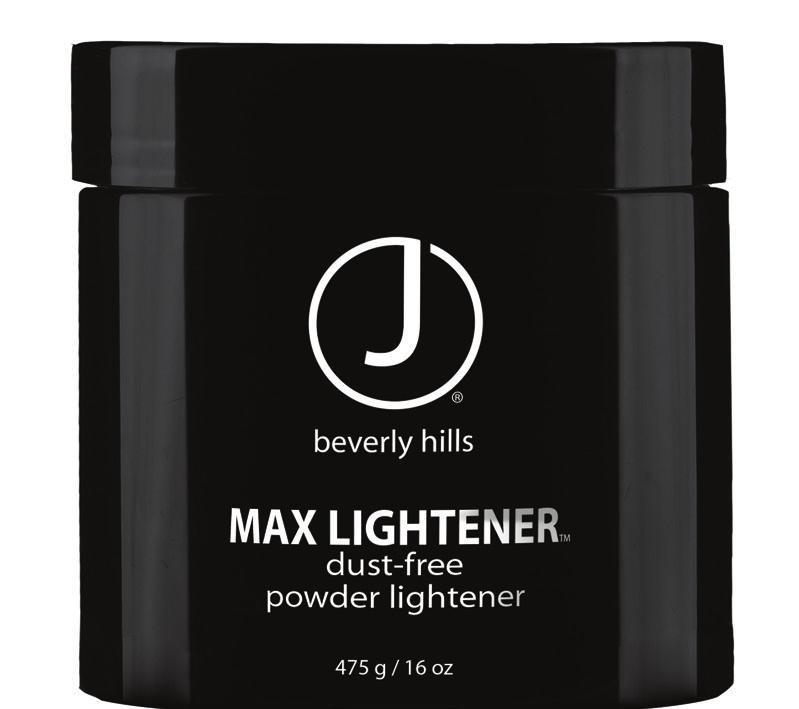 23 Max Lightener ph 10 1lb jar J Beverly Hills Max Lightener is a dual purpose, dust-free lightening powder designed for use on and off the scalp.