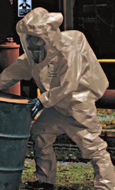 Wide range of garment styles available, including fully encapsulated vapor protective evel A and liquid-splash protective evel B suits Tychem Responder CSM provides at least 30 minutes of protection