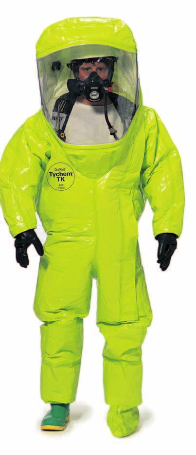 What to look for in a chemical protective garment Product part numbers valves Many DuPont fully encapsulated suits feature extra-low-pressure exhaust valves with covers that provide extra protection