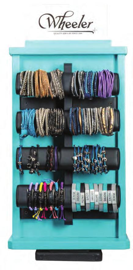 BRACELETS Wheeler SF-48 CST 2-sided 12 W X 6 D X 21¾ H Rotates in 13 Choose your color Dark