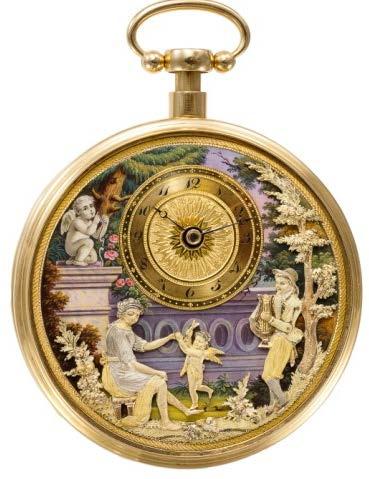 AUCTION HIGHLIGHTS Antique luxury watches THE FRISKY CUPID WATCH WITH AUTOMATON SCENE AND MUSIC By Henry Capt, Geneva, circa 1815 (Ø 58.5 mm.