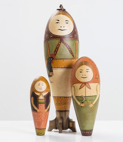 RUSSIA Nested matryoshka dolls, whose name evokes the matriarchs of large Russian families, enjoyed immense popularity among Russian peasants.