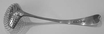 George III silver Old English pattern sifter spoon, London 1791 by Thomas