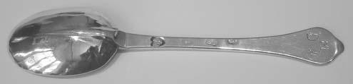 Queen Anne Britannia silver Dognose Rattail tablespoon, London 1704 by