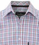 Champion branded buttons 2 button cuffs Single chest pocket Straight hem fastening & Red M 40" L