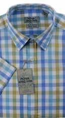 SLEEVED SHIRT Peter England short sleeved shirts in a variety of checks.