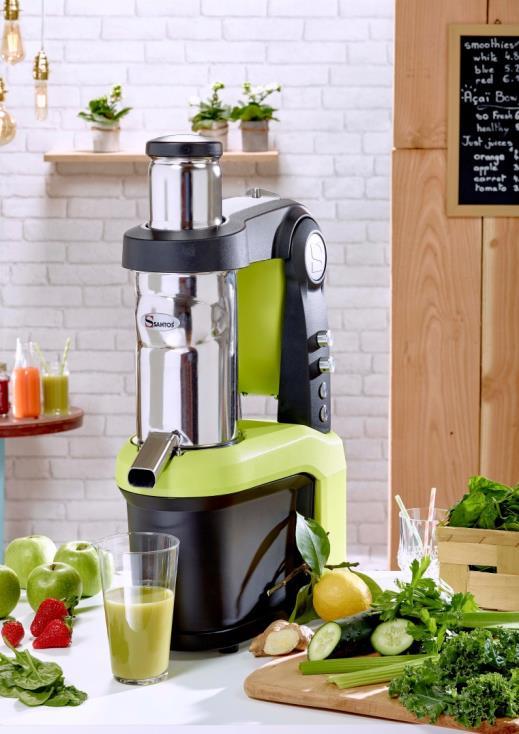 Patented slow juicing system: Slow extraction of juice preserving nutrients, enzymes, minerals