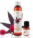 organic castor Ricinus communis This oil is used externally to strengthen nails, hair and eyelashes.
